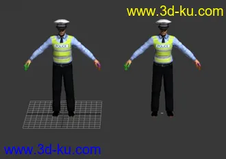 交警模型的图片