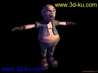 3D打印模型一角色和一小蚂蚁的图片