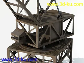 3D打印模型大型吊车起重机的图片