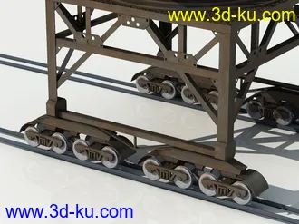 3D打印模型大型吊车起重机的图片