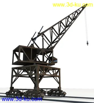 3D打印模型大型吊车起重机的图片