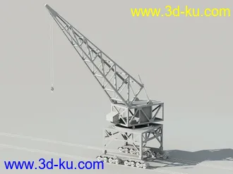 3D打印模型大型吊车起重机的图片