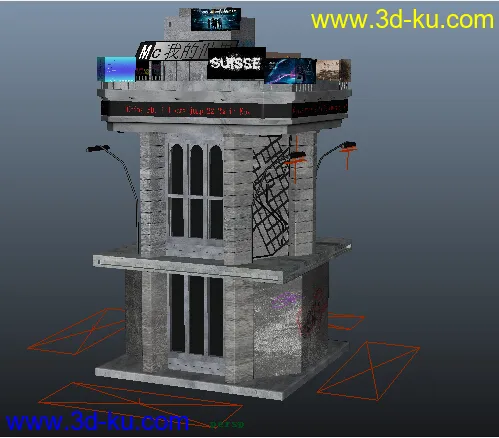 一个写实的高精度建筑模型的图片3