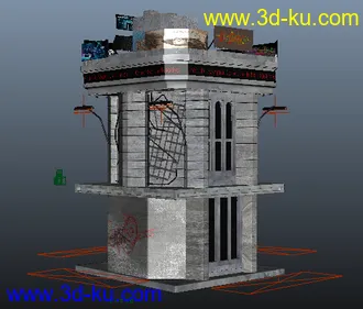 3D打印模型一个写实的高精度建筑的图片