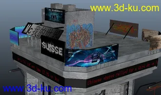 3D打印模型一个写实的高精度建筑的图片