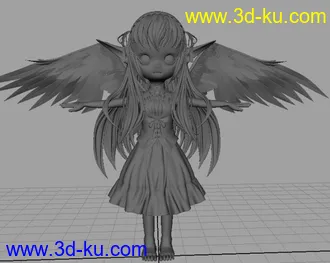 3D打印模型小女孩的图片