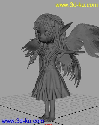 3D打印模型小女孩的图片