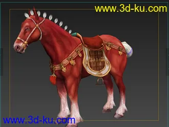 3D打印模型赤兔马的图片