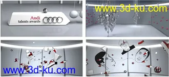 3D打印模型创意广告的图片