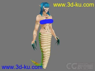 给大家发个模型--蛇身女妖的图片
