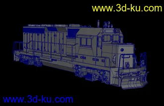 火车 无材质模型的图片