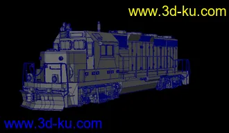 火车 无材质模型的图片