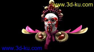 3D打印模型京剧人物猴子  （面具）的图片