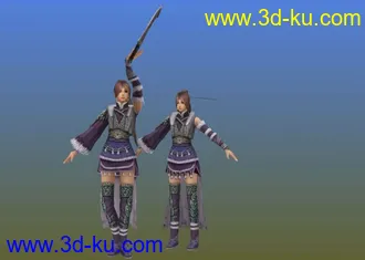 剑三J3模型03浩气盟E22005带动作呈功夫帖图的图片