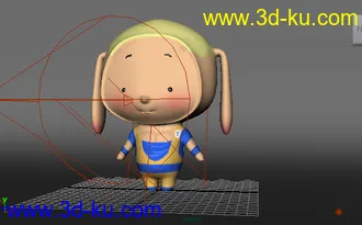 3D打印模型可爱的逗比带孙悟空贴图的图片