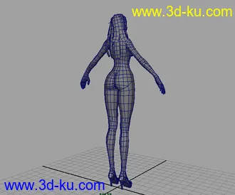3D打印模型超性感女模maya max obj的图片