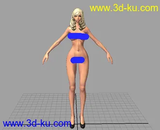 3D打印模型超性感女模maya max obj的图片