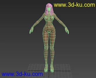 3D打印模型超性感女模maya max obj的图片