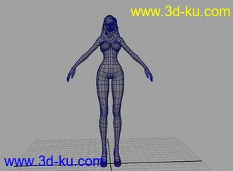 3D打印模型超性感女模maya max obj的图片