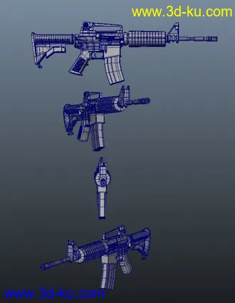 M16的模型 和大家分享下的图片