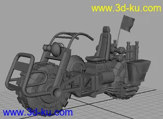 3D打印模型很霸气的摩托车的图片