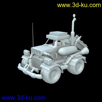 3D打印模型刚做完的车子的图片