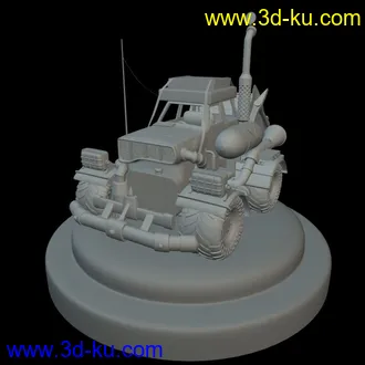 3D打印模型刚做完的车子的图片