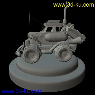 3D打印模型刚做完的车子的图片