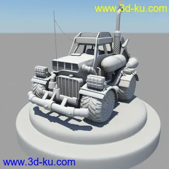 3D打印模型刚做完的车子的图片
