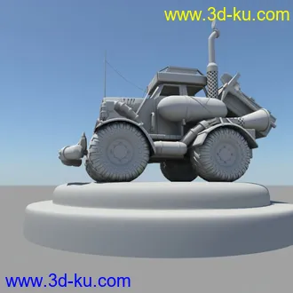 3D打印模型刚做完的车子的图片
