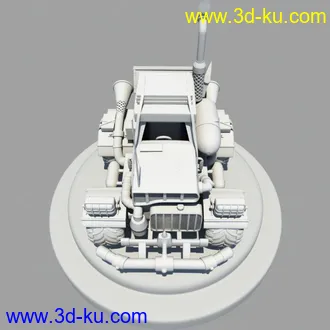 3D打印模型刚做完的车子的图片
