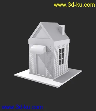 3D打印模型随手做的小房子~的图片