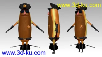 3D打印模型无敌破坏王的面包警察的图片