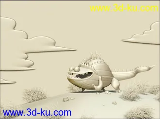 3D打印模型可爱小怪物~~的图片