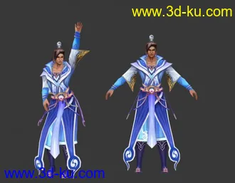 术修男 装备03 模型带动作带东方青帖图的图片