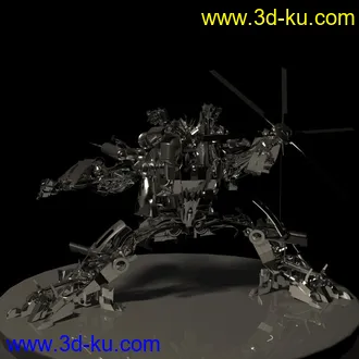 3D打印模型变形金刚 blackOut的图片