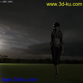3D打印模型《复杂背景的美丽女孩》的图片