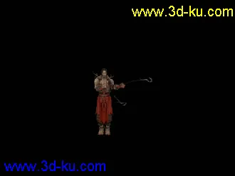 剑三J3模型03红衣教 E13007带动作呈刑具帖图的图片