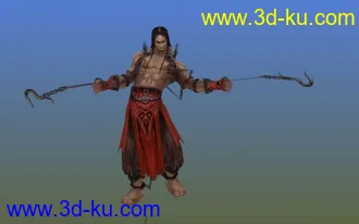 剑三J3模型03红衣教 E13007带动作呈刑具帖图的图片