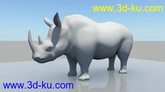 3D打印模型犀牛的图片