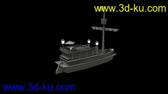 3D打印模型一艘中国古代的船的图片