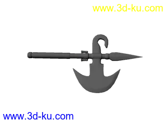 3D打印模型一把很锋利的斧头的图片