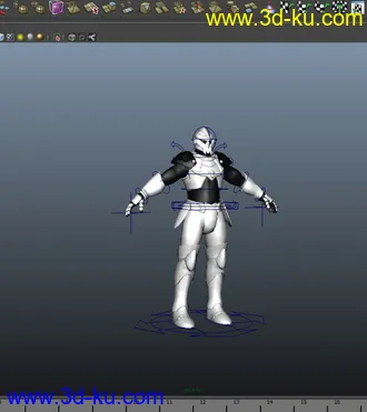 3D打印模型一个强壮的士兵的图片