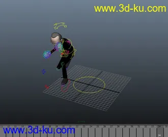 3D打印模型一个跳跃的男人的图片