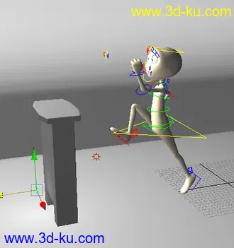 3D打印模型跳  挑障碍 动画   初学者  可以用哦的图片