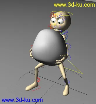 3D打印模型走路 跑 疯狂跑步 搬东西  基础动画齐全  适合初学动画者学习呦！！的图片