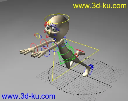 走路 跑 疯狂跑步 搬东西  基础动画齐全  适合初学动画者学习呦！！模型的图片2