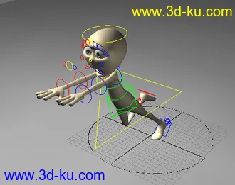 3D打印模型走路 跑 疯狂跑步 搬东西  基础动画齐全  适合初学动画者学习呦！！的图片