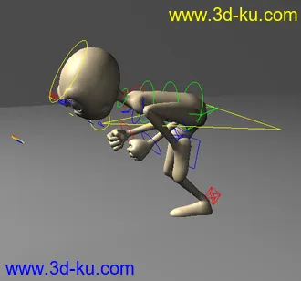3D打印模型走路 跑 疯狂跑步 搬东西  基础动画齐全  适合初学动画者学习呦！！的图片