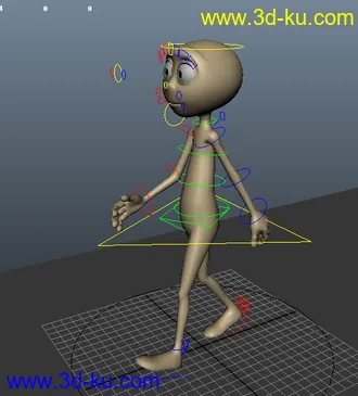 3D打印模型走路 跑 疯狂跑步 搬东西  基础动画齐全  适合初学动画者学习呦！！的图片